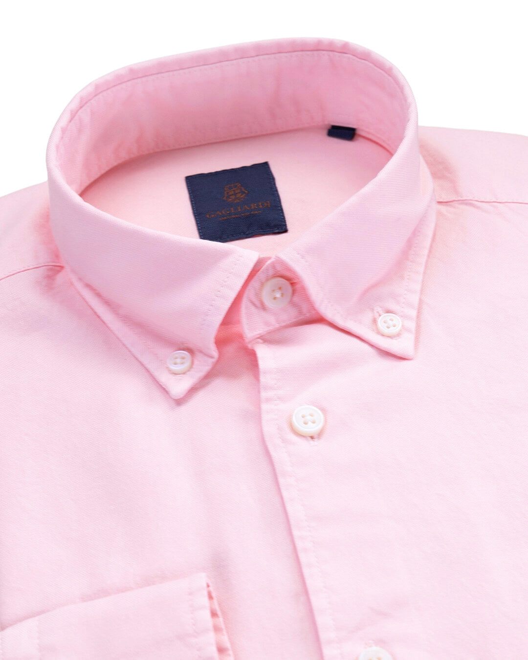 Pink Garment Dyed Oxford Button Down Shirt