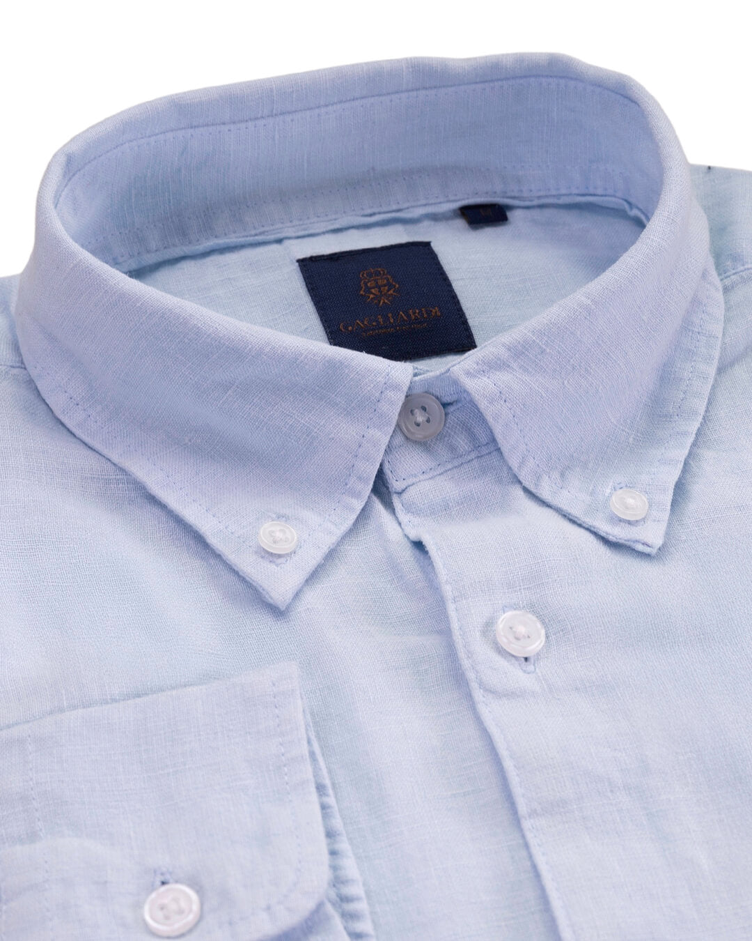 Aqua Garment Dyed Linen Button Down Shirt