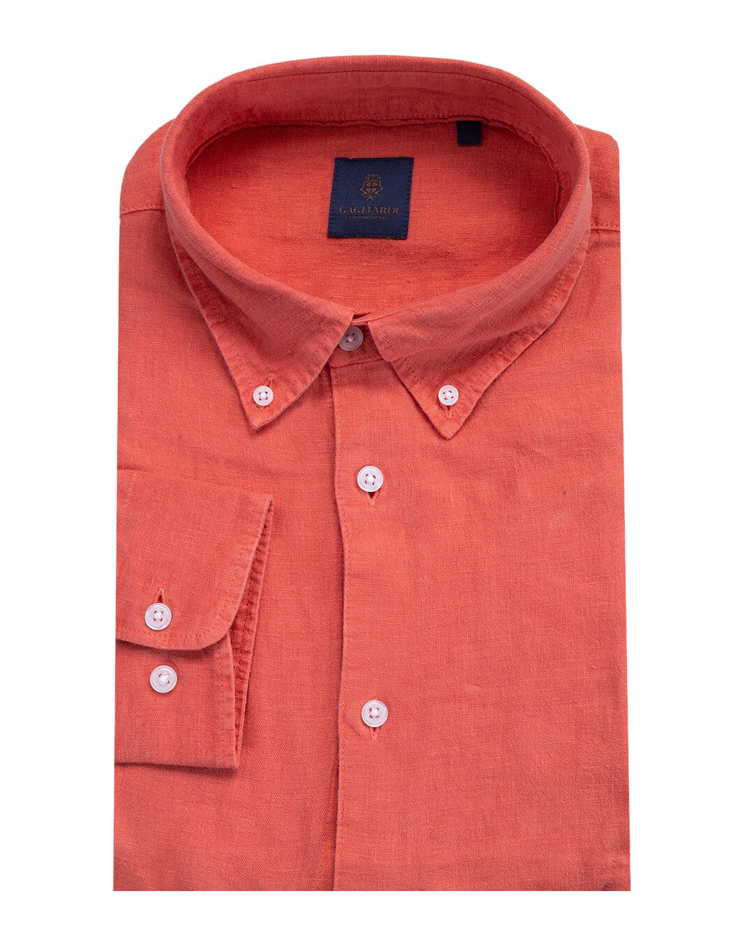 Crimson Garment Dyed Linen Button Down Shirt