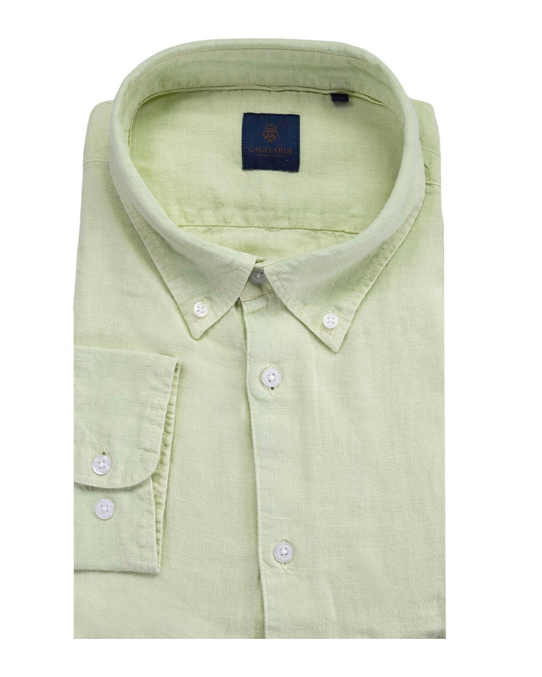 Olive Garment Dyed Linen Button Down Shirt