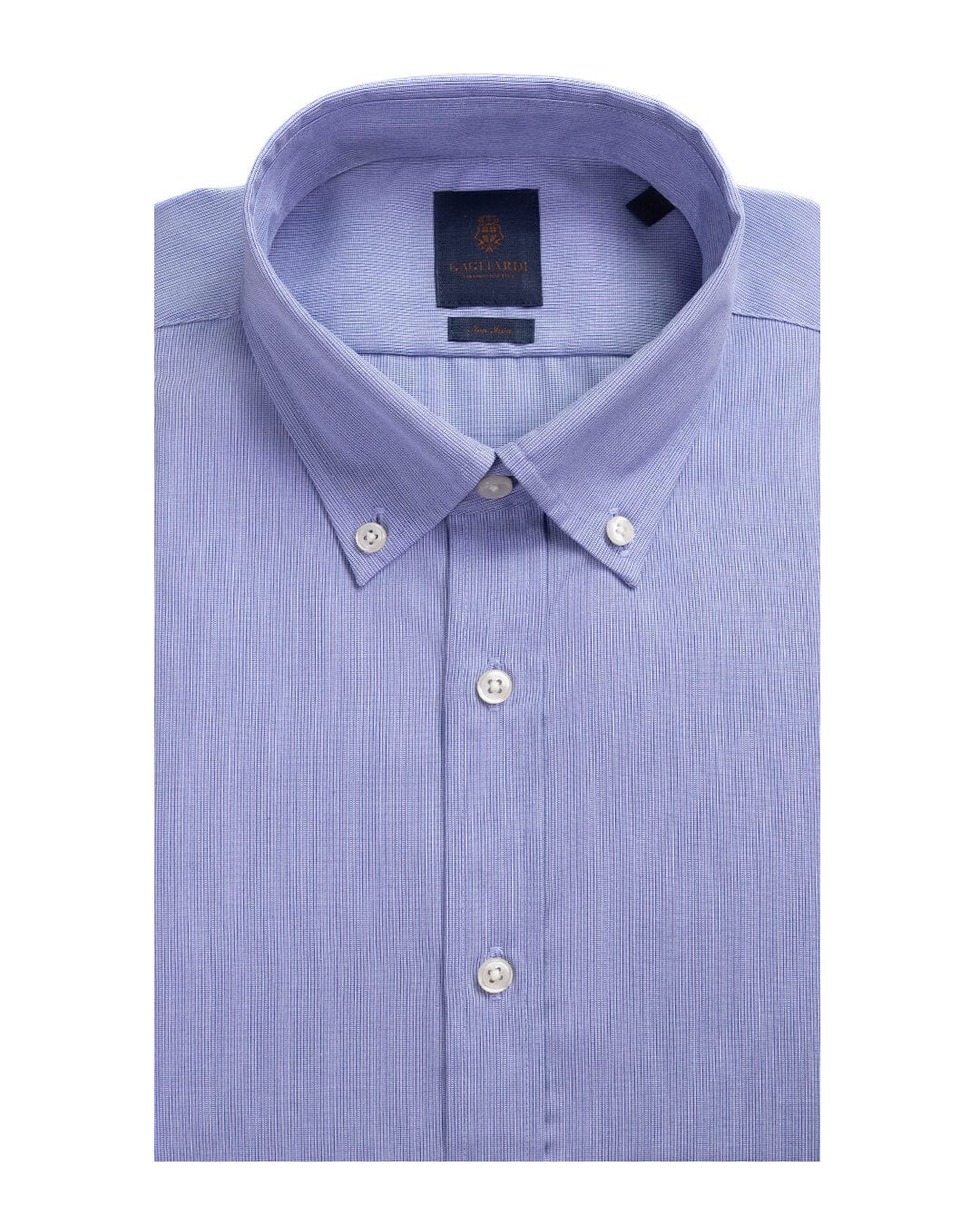 Gagliardi Blue Fine Stripe Non Iron Button Down Shirt