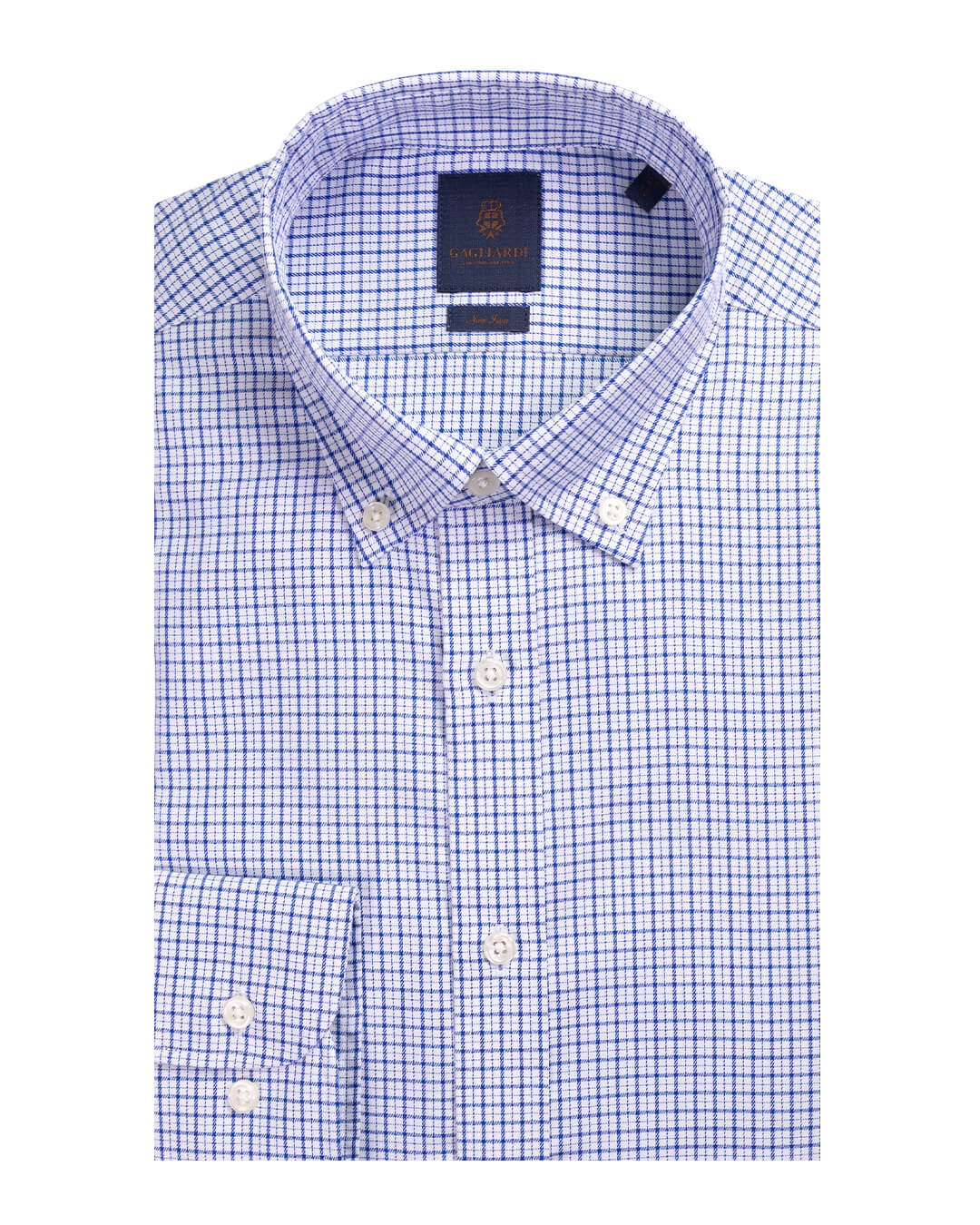 Gagliardi Navy Graph Check Non Iron Button Down Shirt