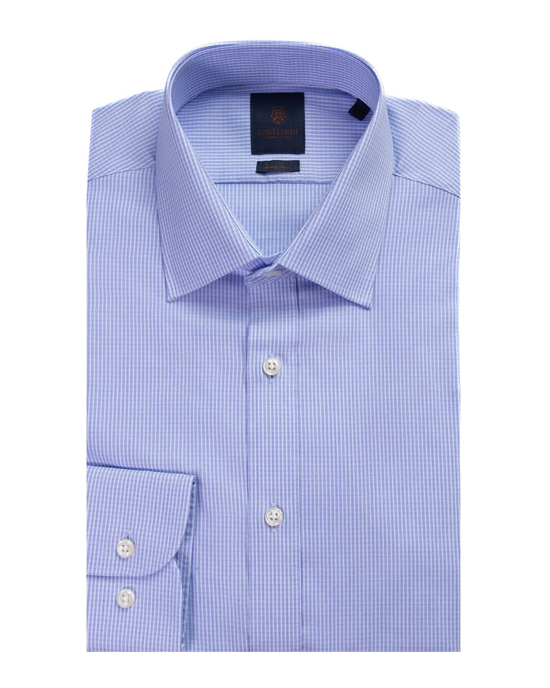 Gagliardi Blue Micro Stripe Easy Iron Shirt