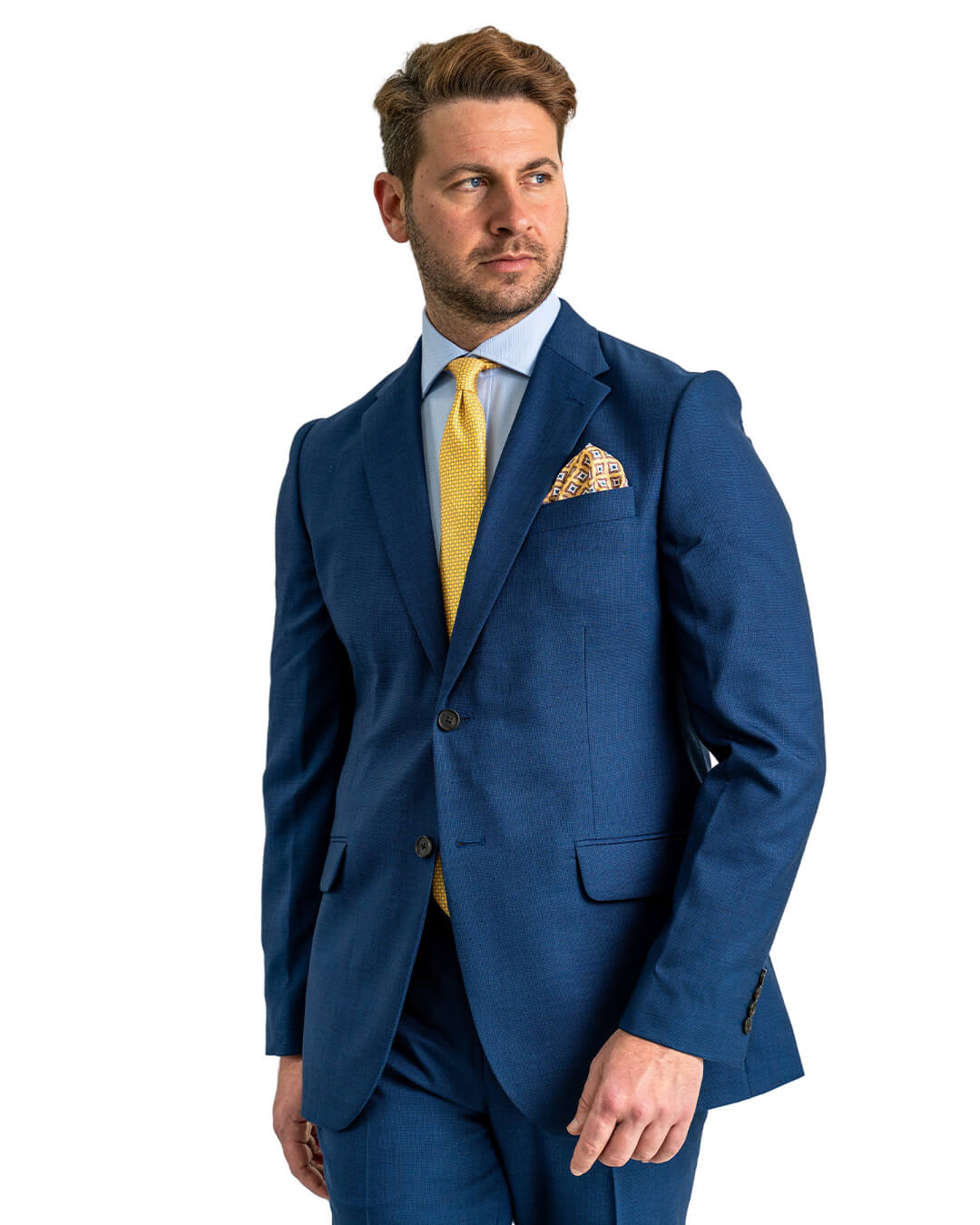 Blue Super 110s Micro Weave Suit