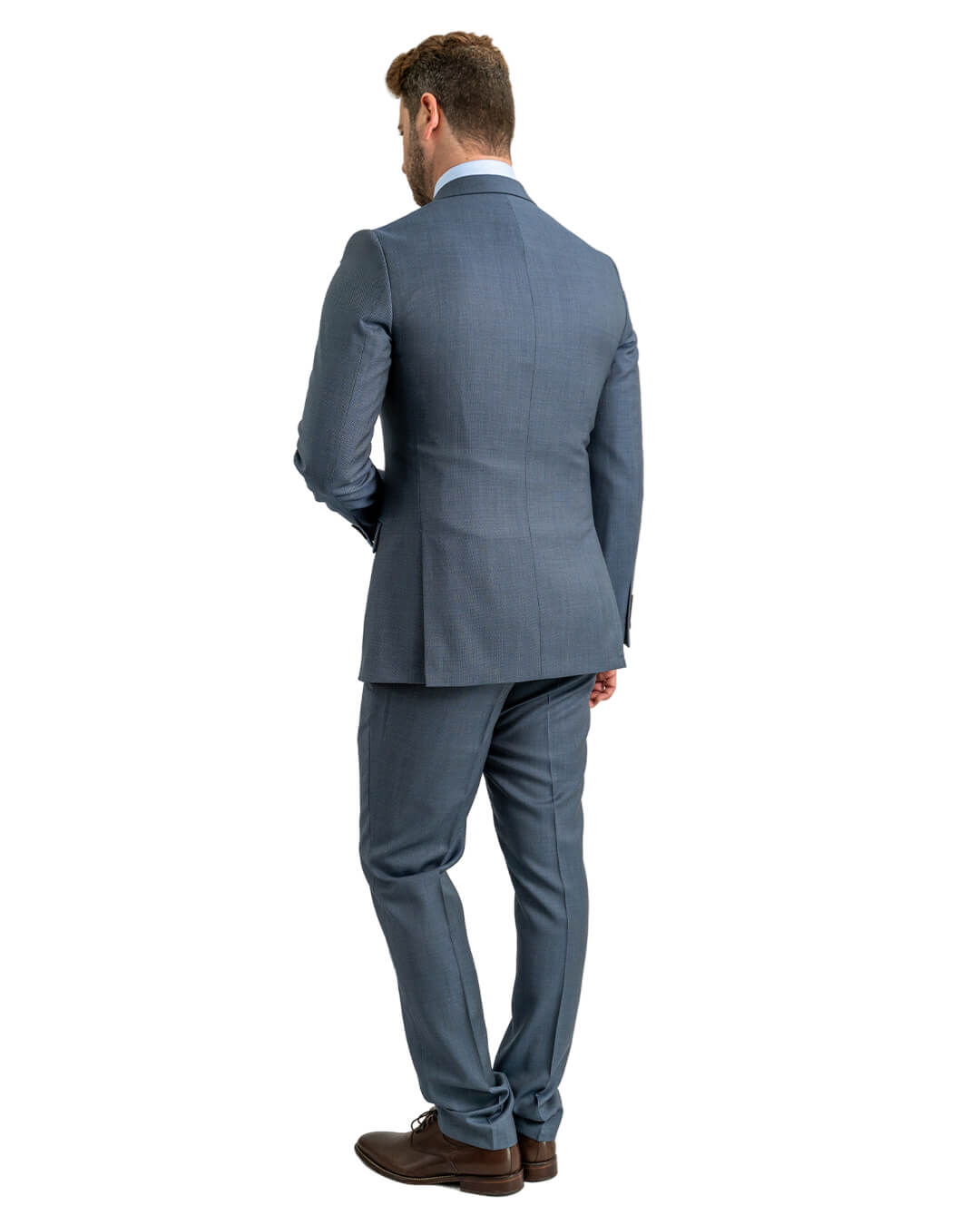 Grey Birdseye Suit