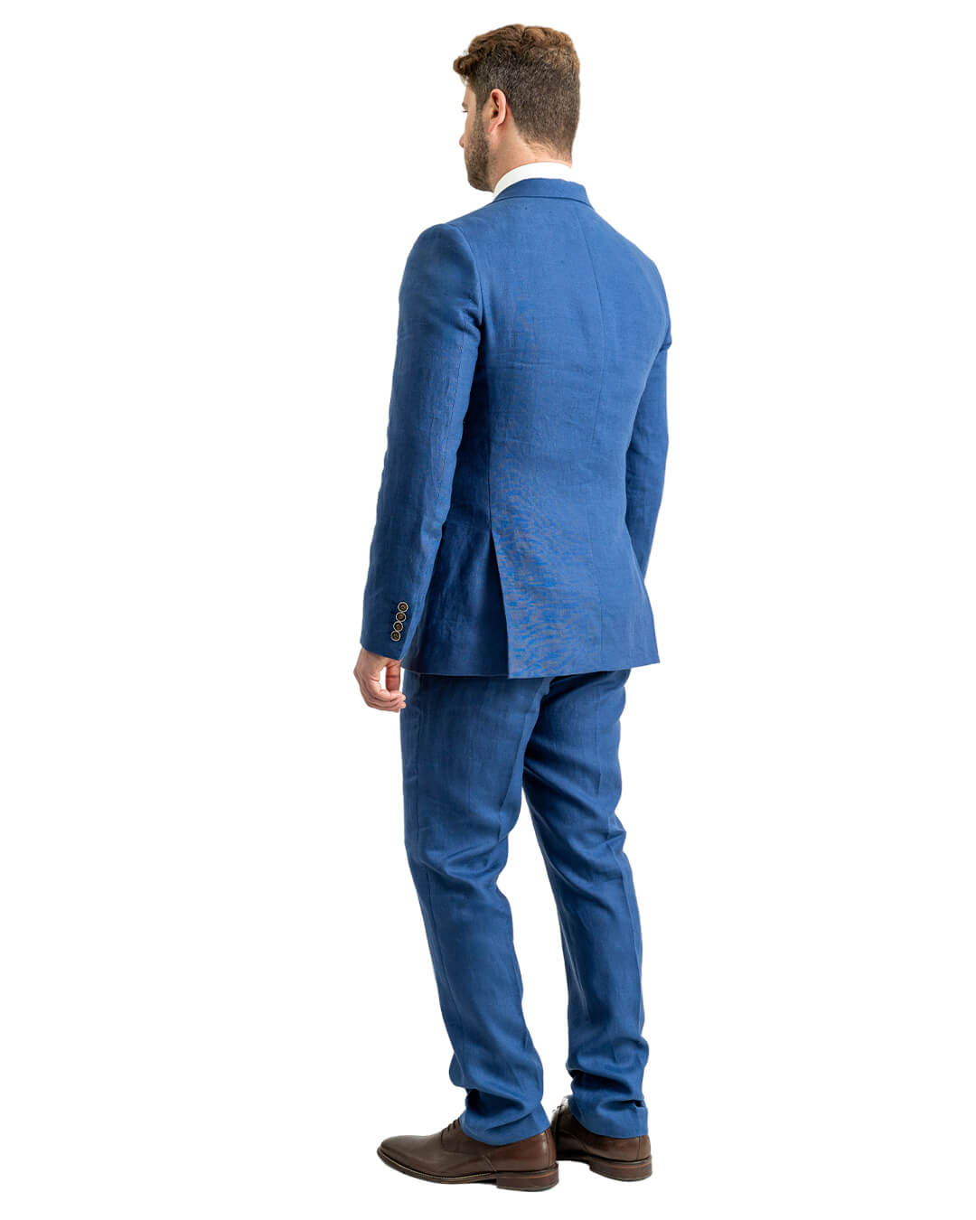 Blue Duca Visconti di Modrone Italian Linen Suit