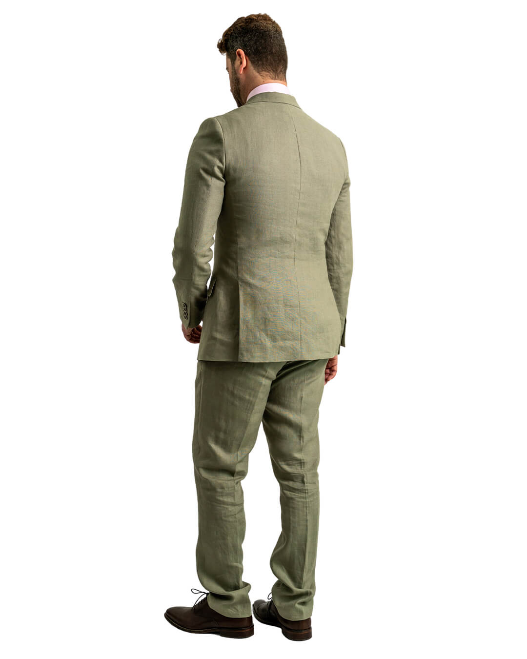 Olive Duca Visconti di Modrone Italian Linen Suit