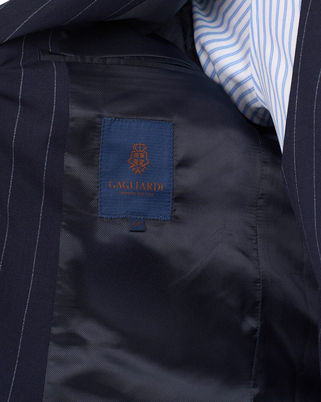 Gagliardi Navy Striped Machine Washable Suit