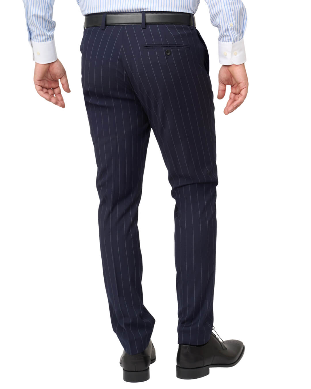 Gagliardi Navy Striped Machine Washable Suit