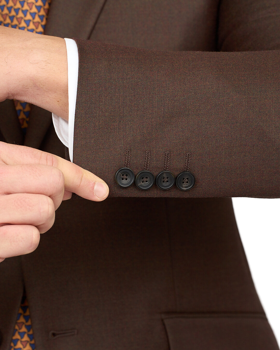 Gagliardi Brown Suit Twill Super 110S