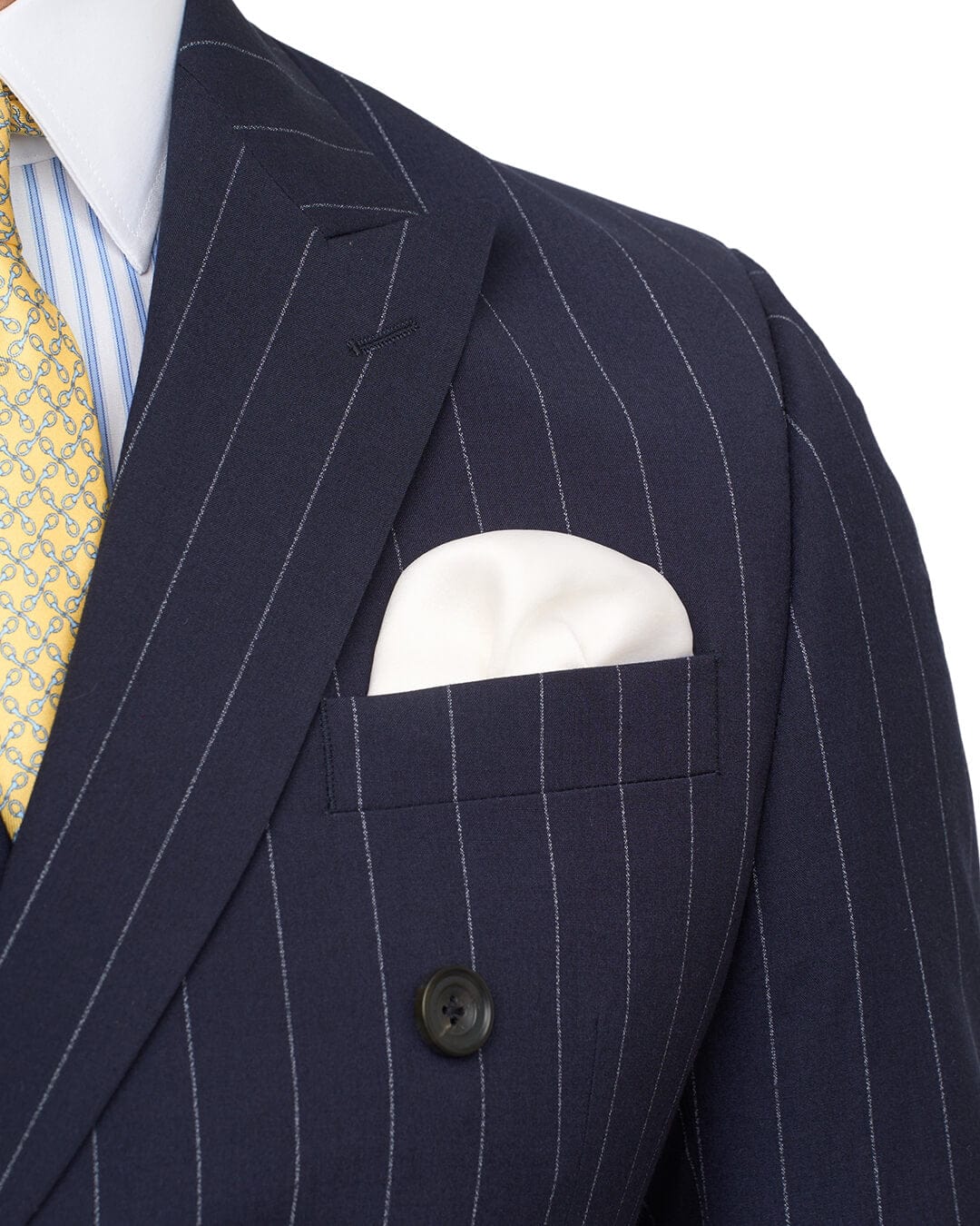 Gagliardi Navy Stripe Double Breasted Machine Washable Suit