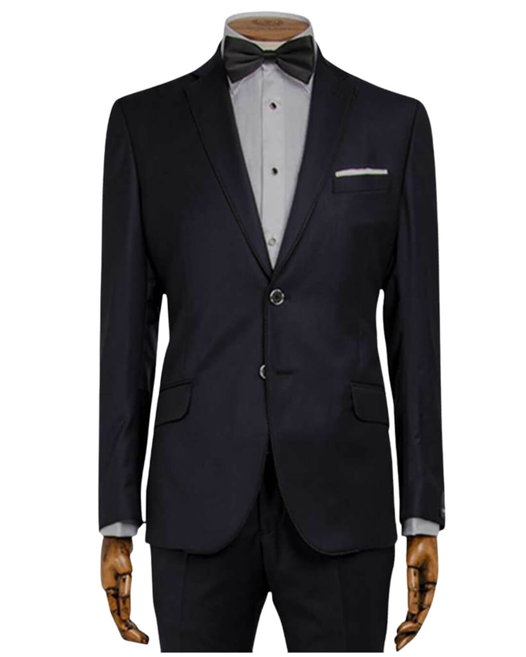 Navy Micro Jacquard Evening Two-Piece Tuxedo