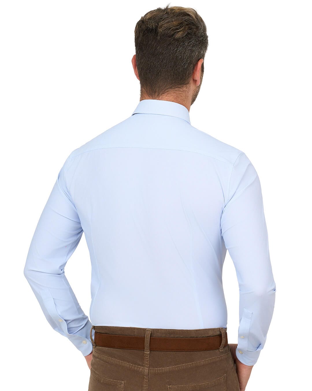 Gagliardi Blue Shirt Performance Stretch Waves