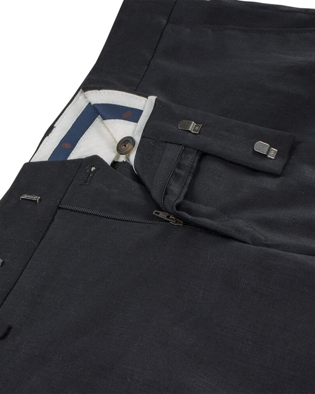 Black Linen Mix & Match Trousers