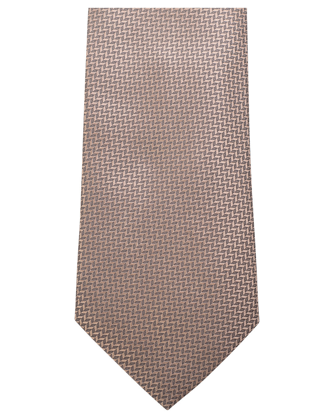 Gold Chevron Weave Italian Silk Tie
