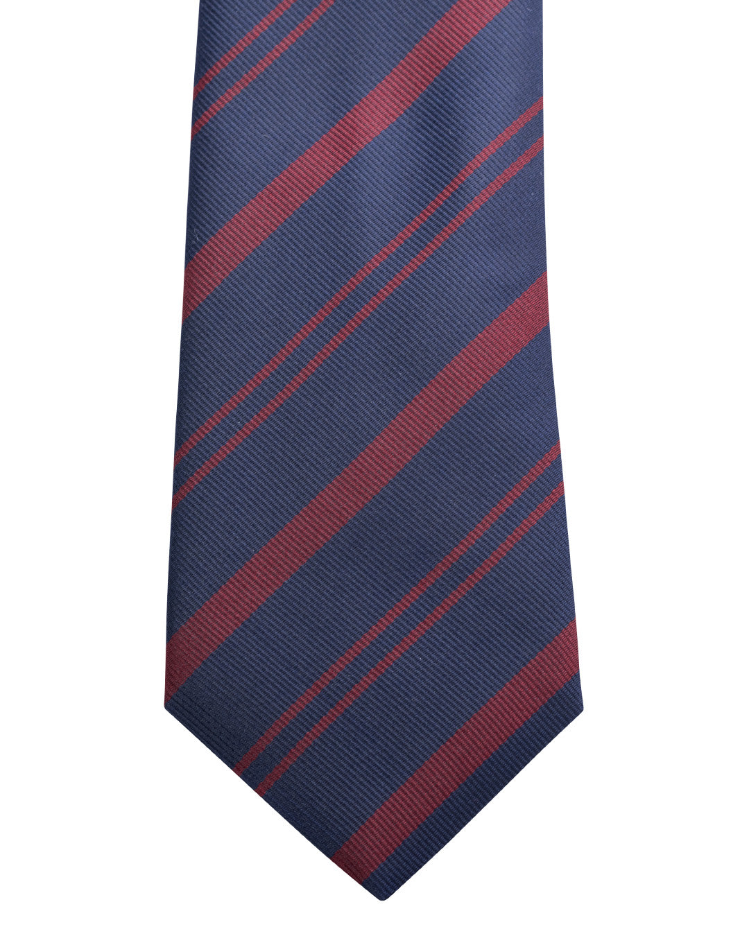 Burgundy Club Stripe Italian Silk Tie