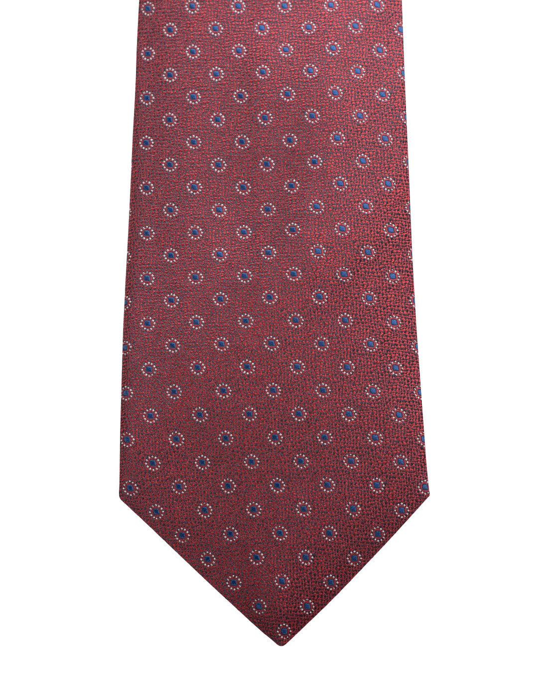 Red Circle Italian Silk Tie