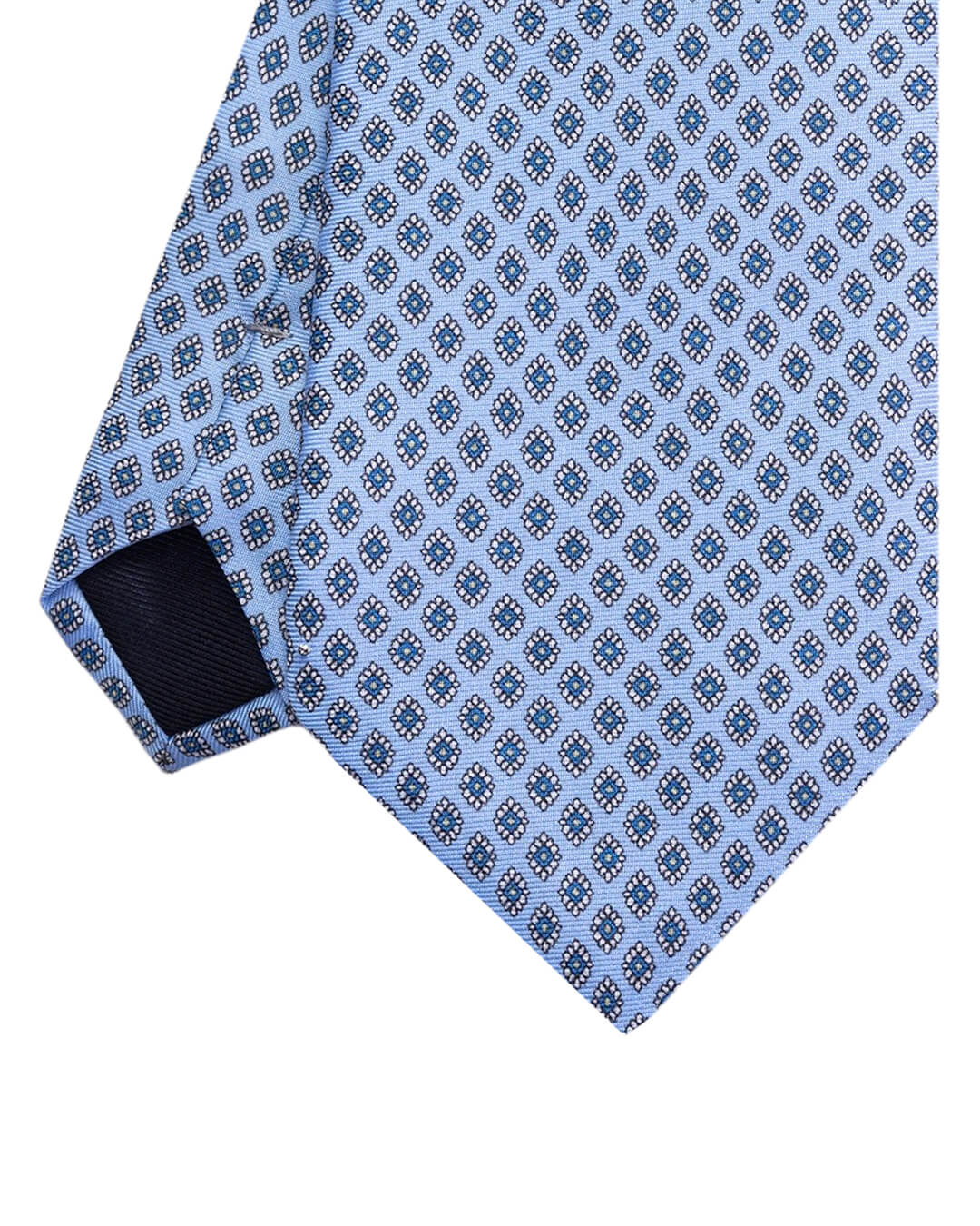 Sky Daisy Print Italian Silk Tie