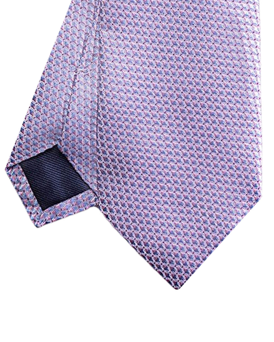 Pink Diamond Weave Italian Silk Skinny Tie