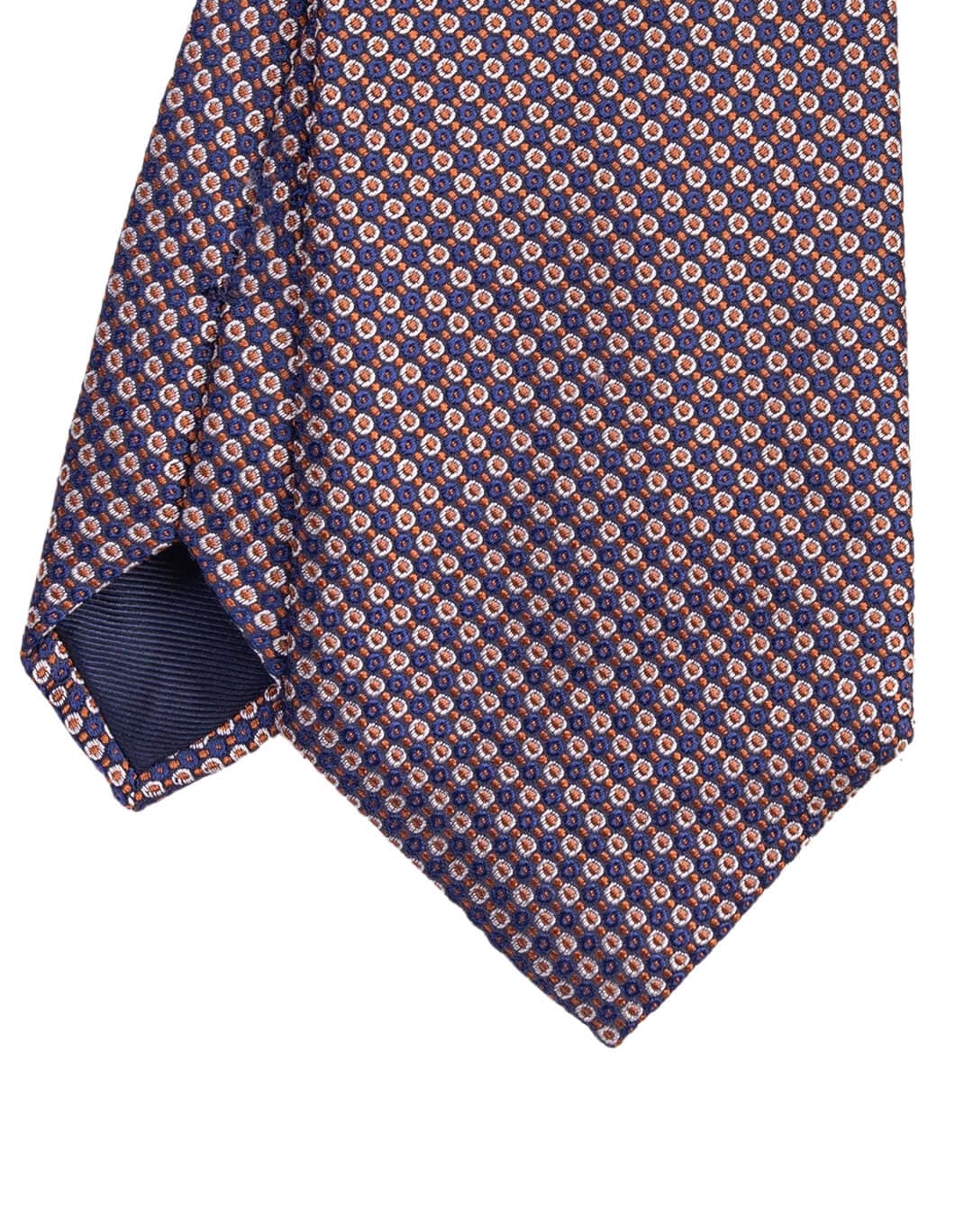 Gagliardi Orange Circles Italian Silk Tie