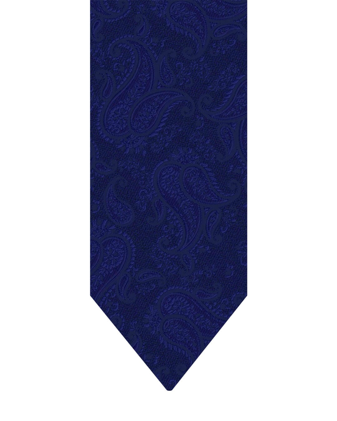 Gagliardi Blue Tie Italian Silk Tonal Paisley