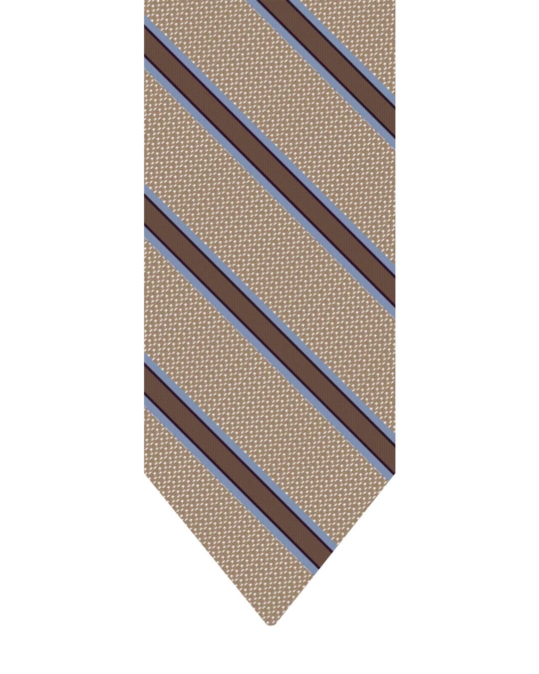 Gagliardi Gold Tie Italian Silk Basketweave Stripe