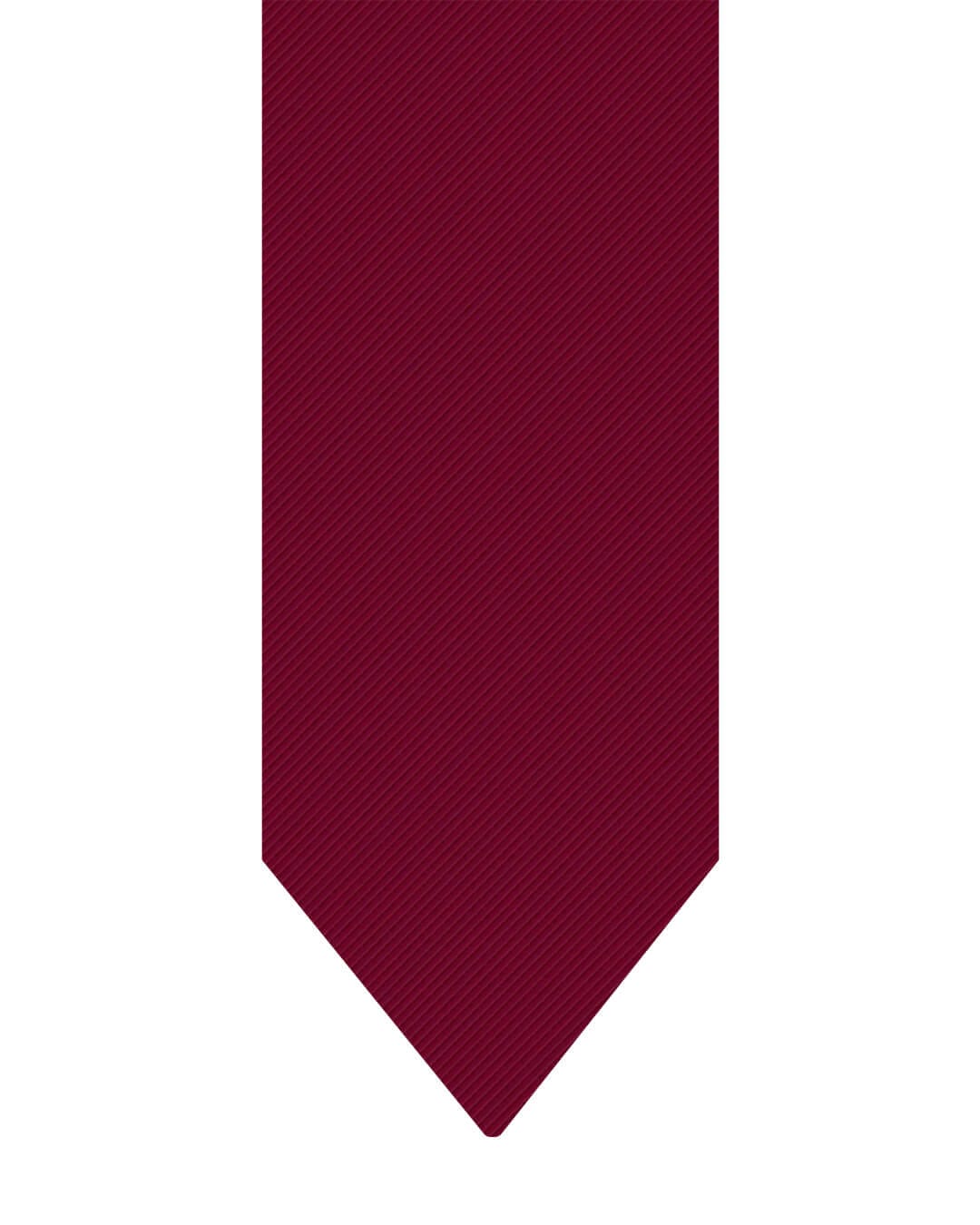 Gagliardi Red Tie Italian Wool Silk Ottoman