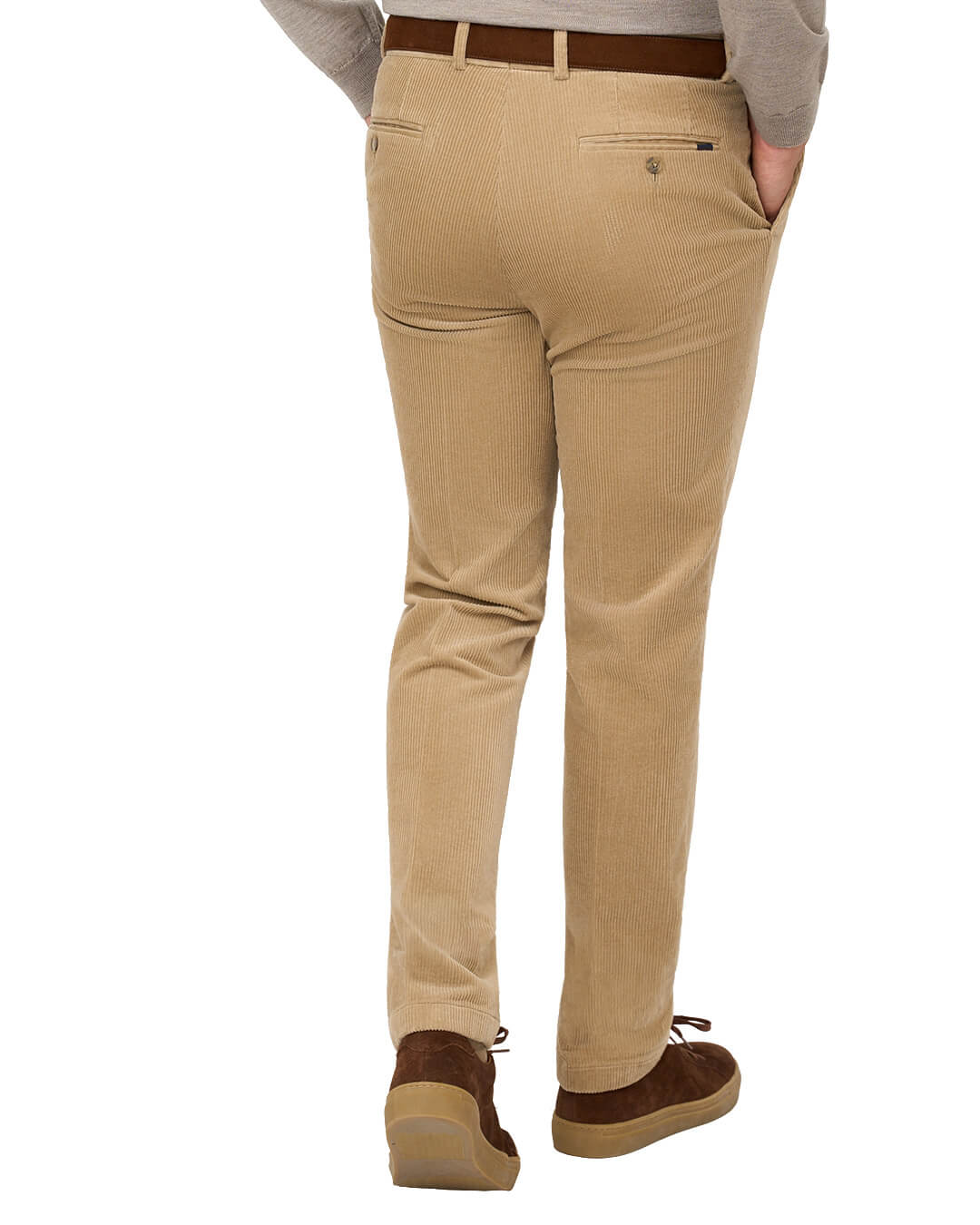 Gagliardi Beige Trousers Corduroy Cotton Stretch