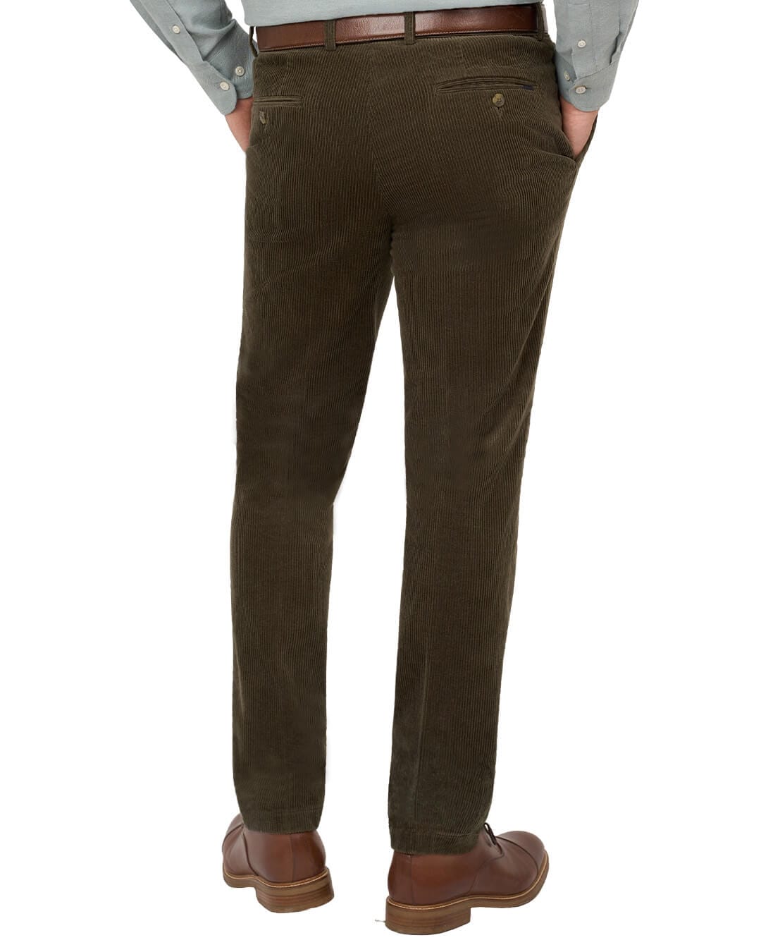 Gagliardi Olive Trousers Corduroy Cotton Stretch