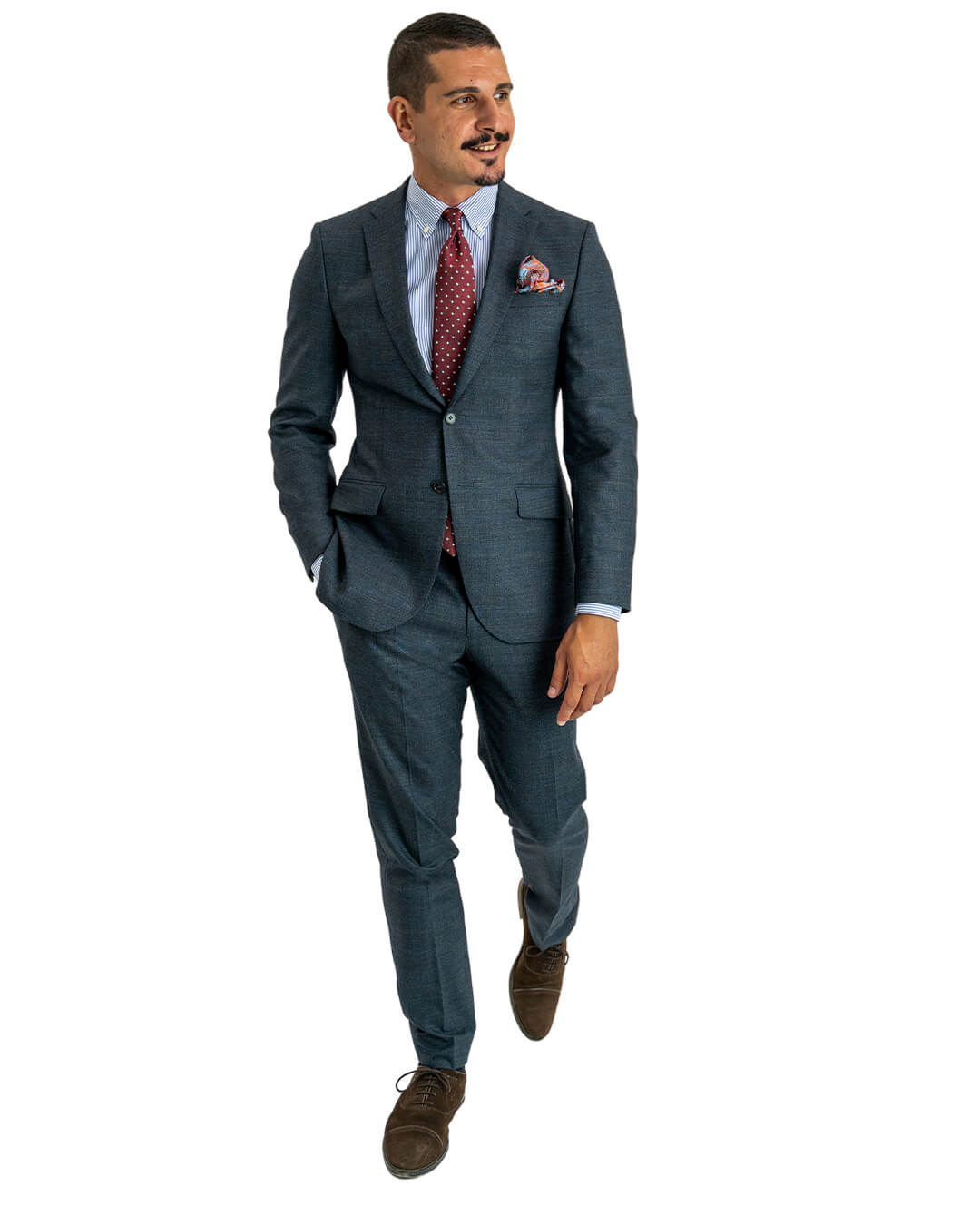 Charcoal Stretch End on End Suit