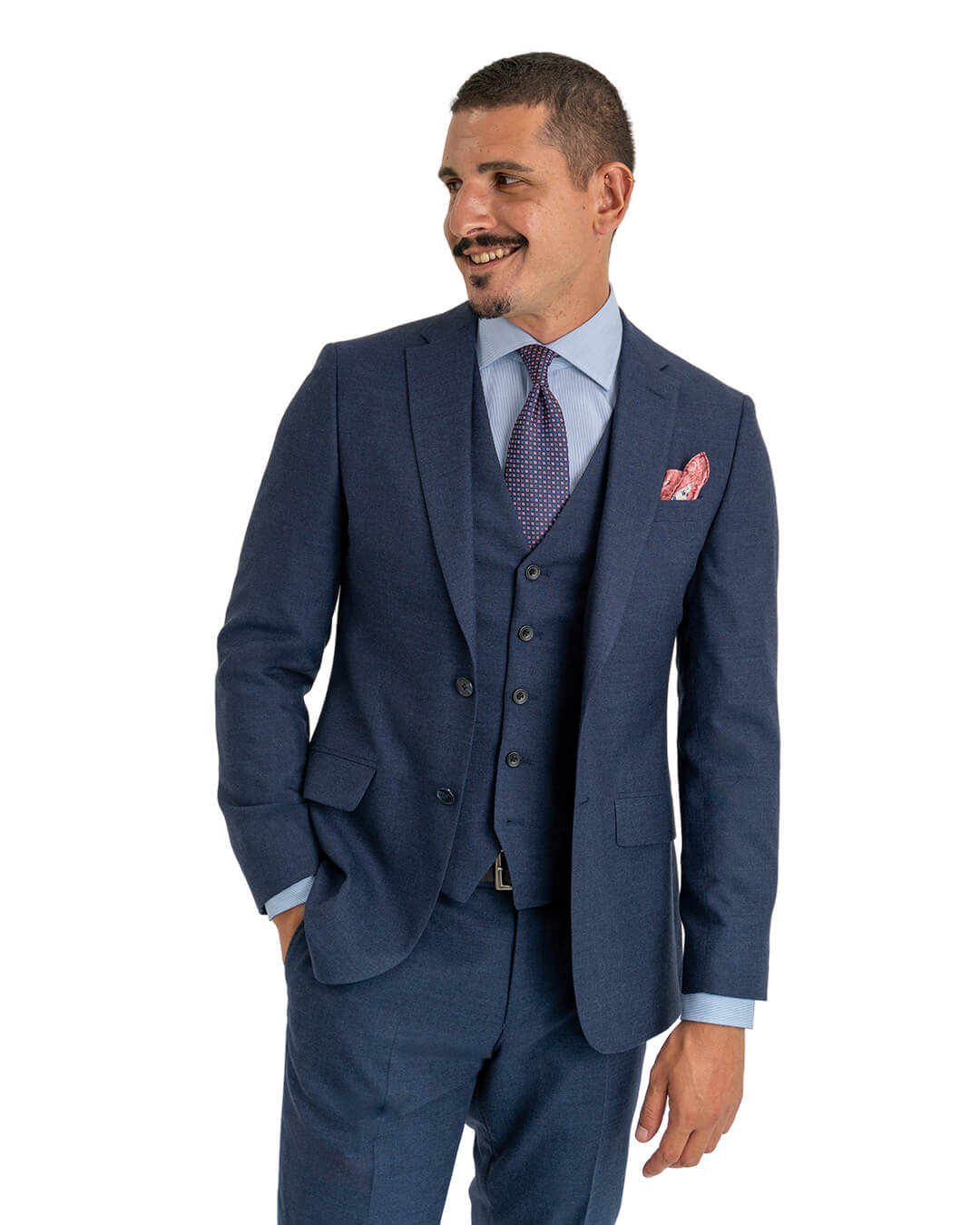 Blue Lanificio Ing. Loro Piana Panama Flannel Suit