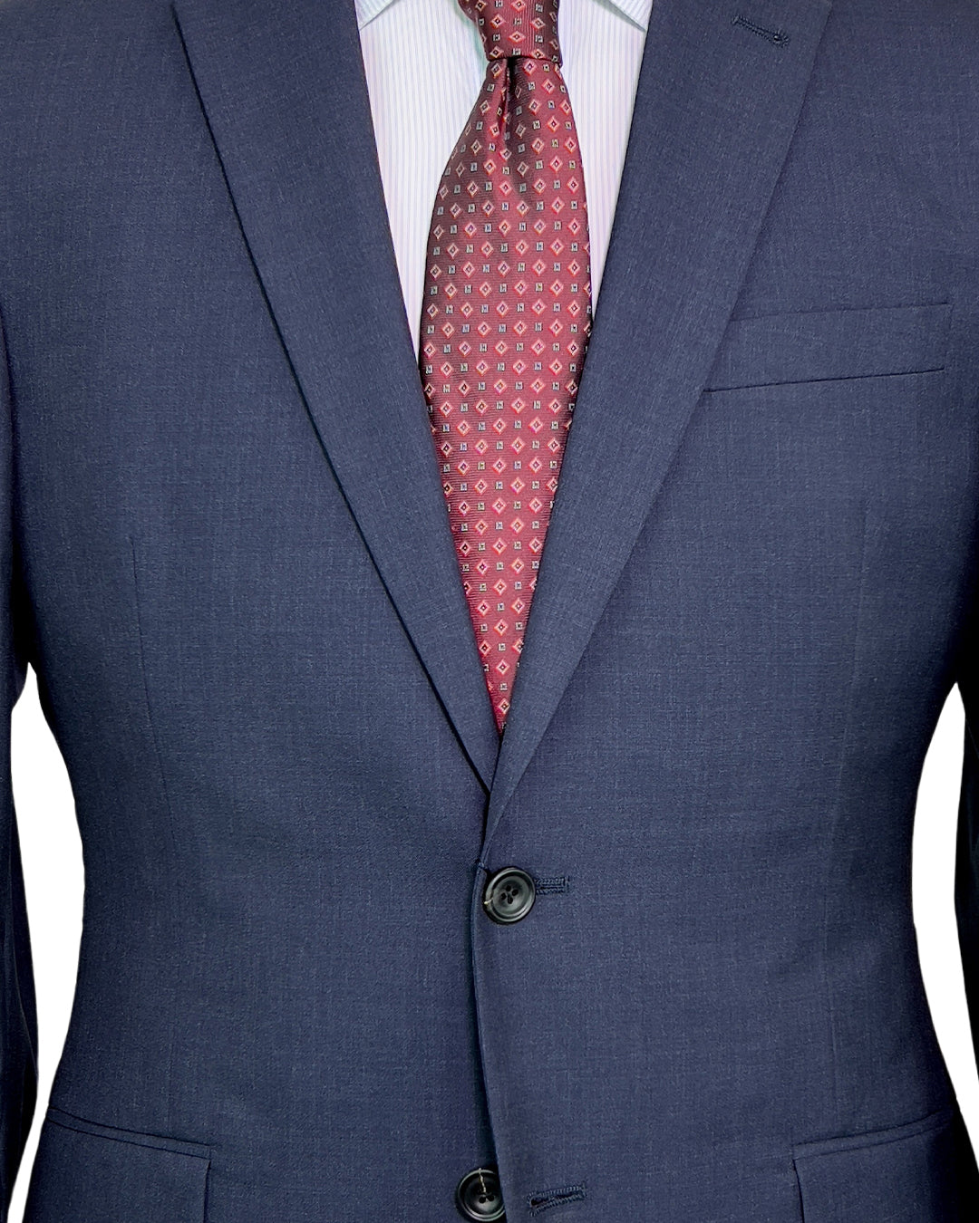 Navy Hand Stiched Suit