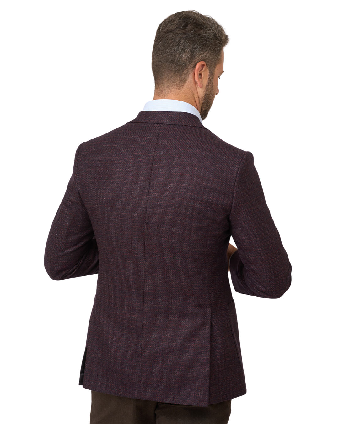 Gagliardi Burgundy Mouline Reda Jacket