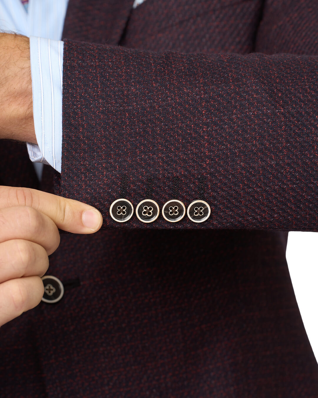 Gagliardi Burgundy Mouline Reda Jacket