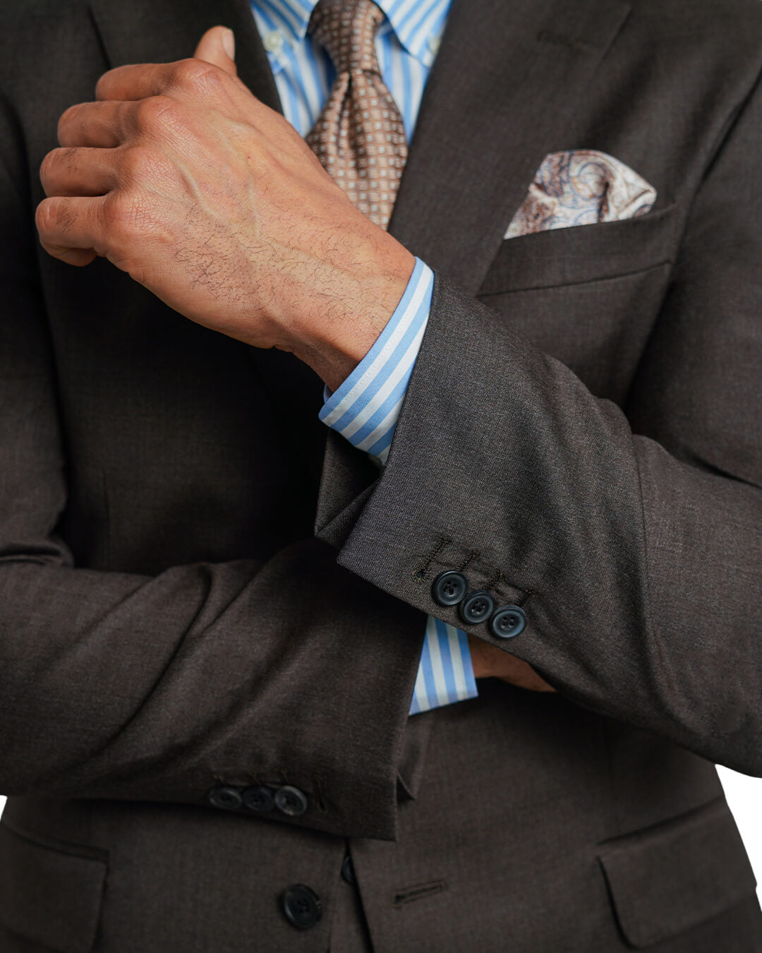 Brown Reda Twill Mix & Match Suit