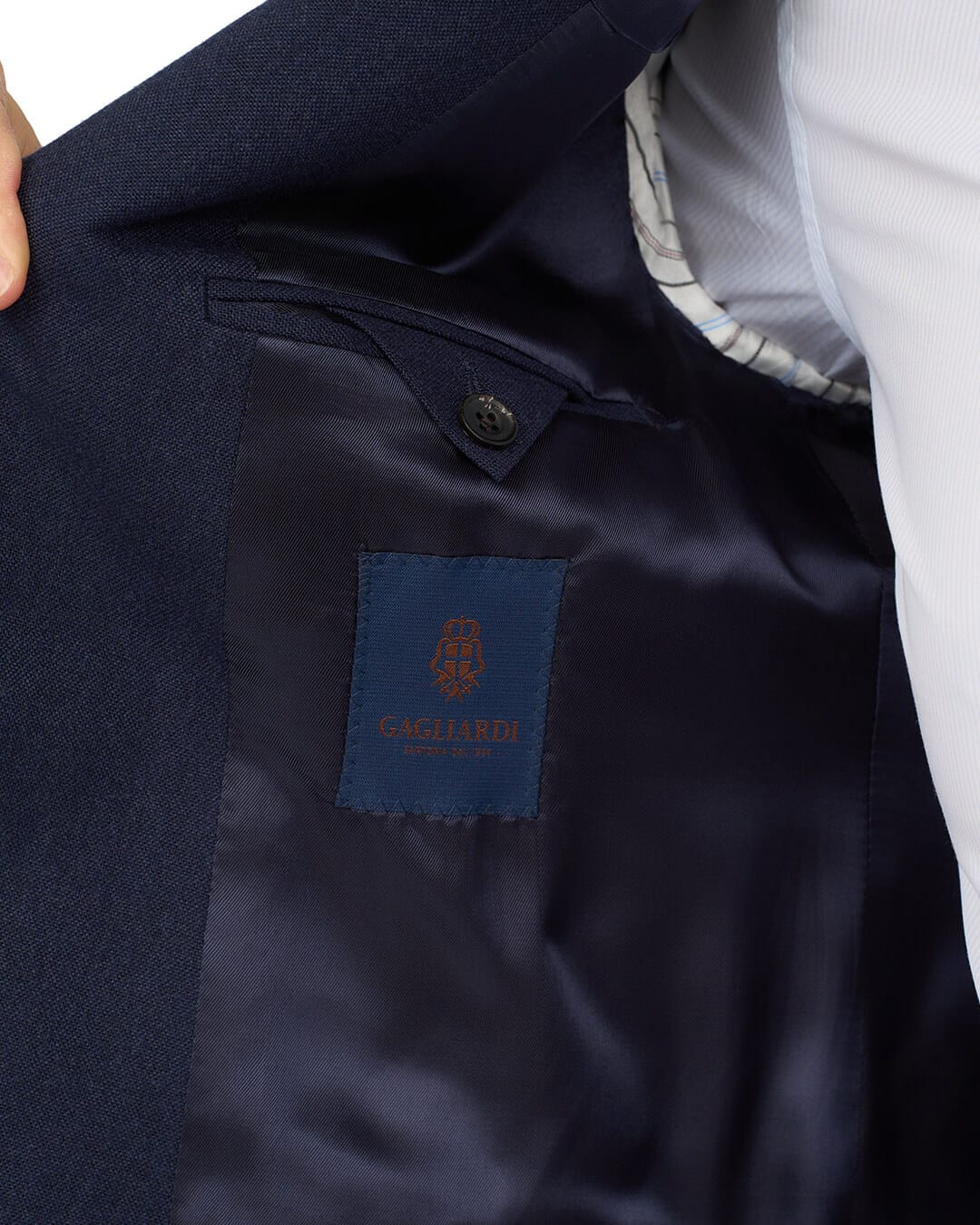 Gagliardi Navy Suit Mid Navy Microweave