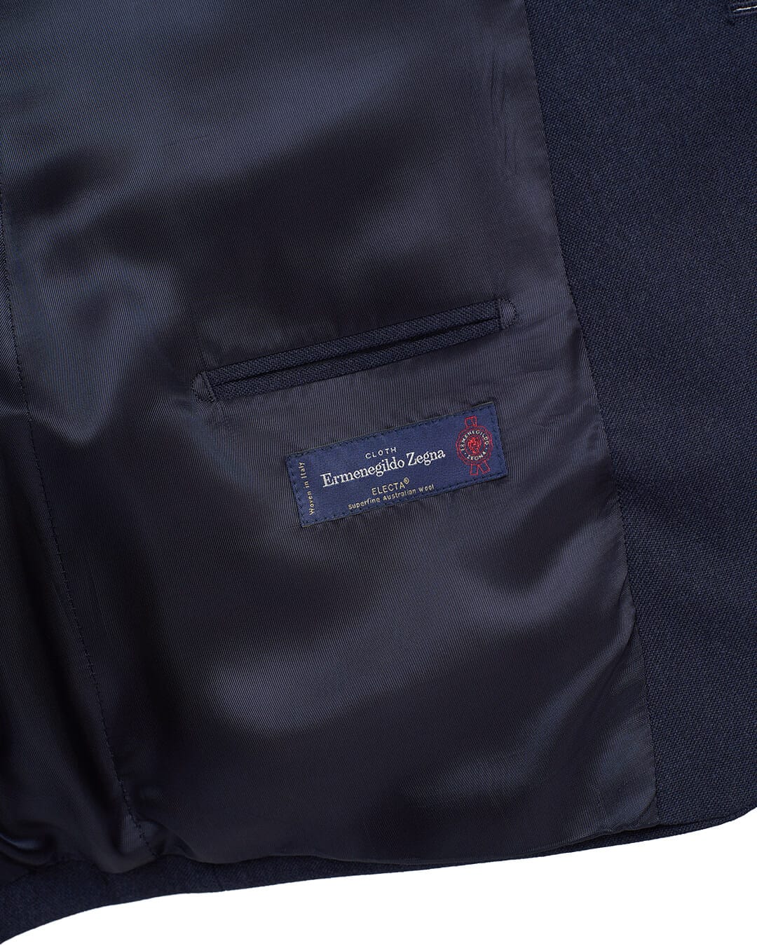 Gagliardi Navy Suit Mid Navy Microweave