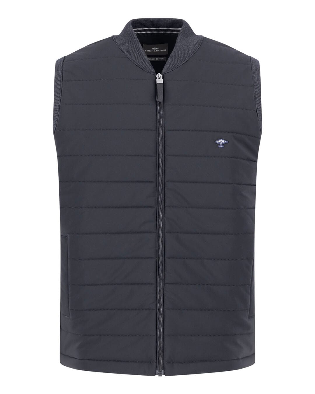 Fynch-Hatton Gilets Fynch-Hatton Charcoal Hybrid Vest Nylon