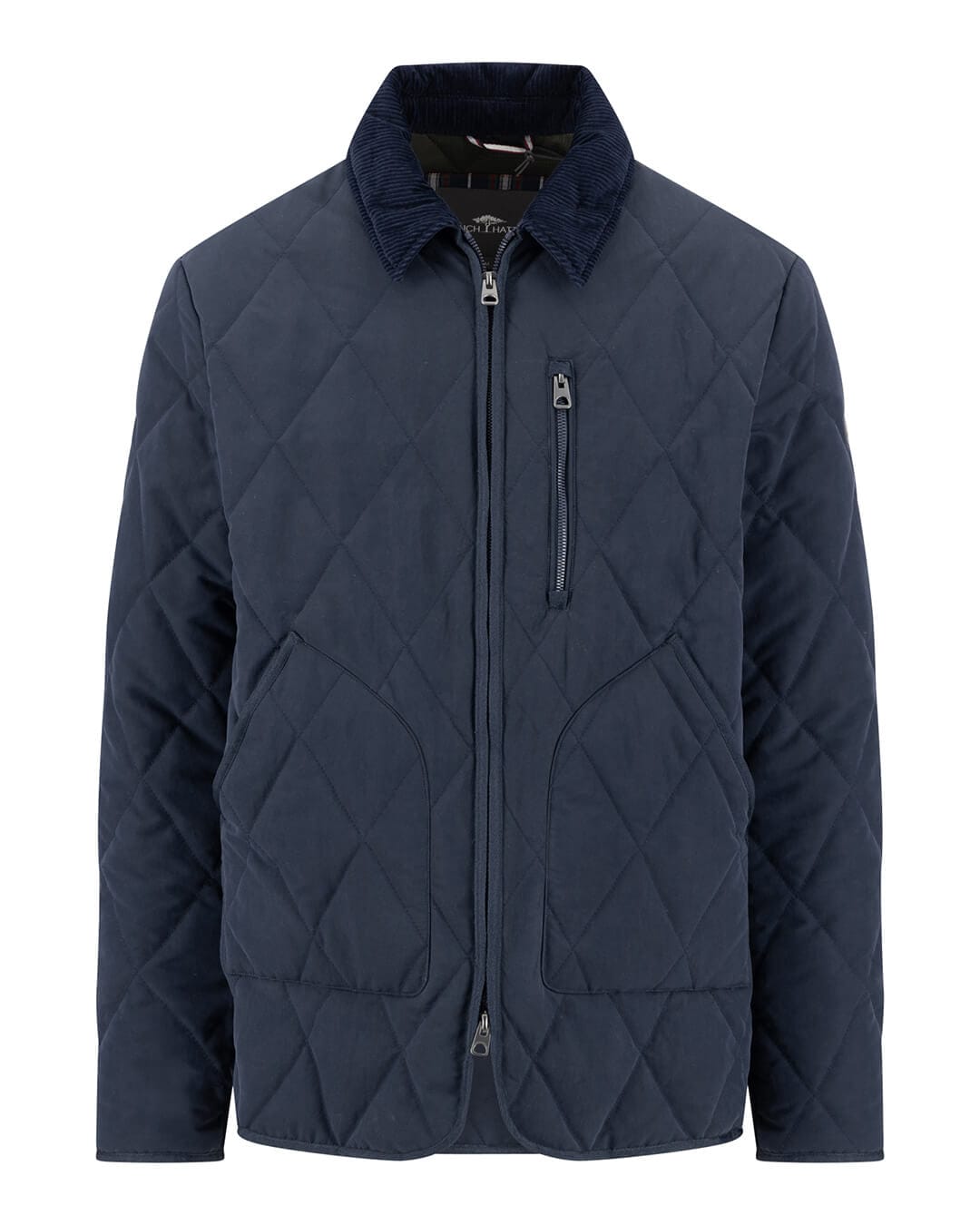 Fynch-Hatton Jackets Fynch-Hatton Navy Fynch-Hatton Light Weight Diamond Jacket Grs Dark Navy F688