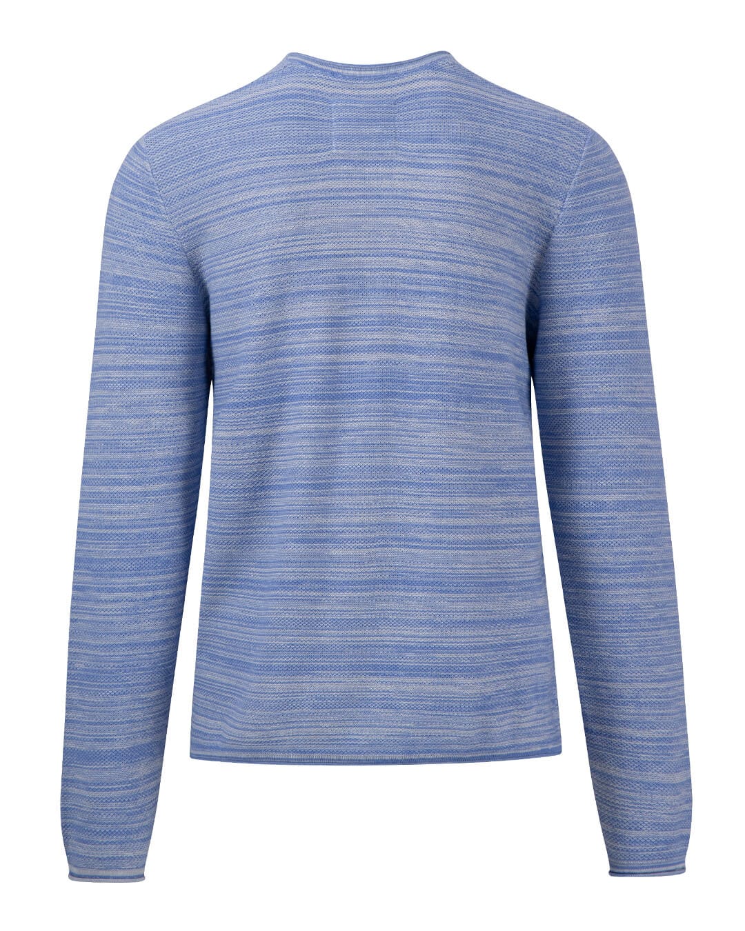 Fynch-Hatton Jumpers Fynch-Hatton Blue Striped Crew Neck Jumper