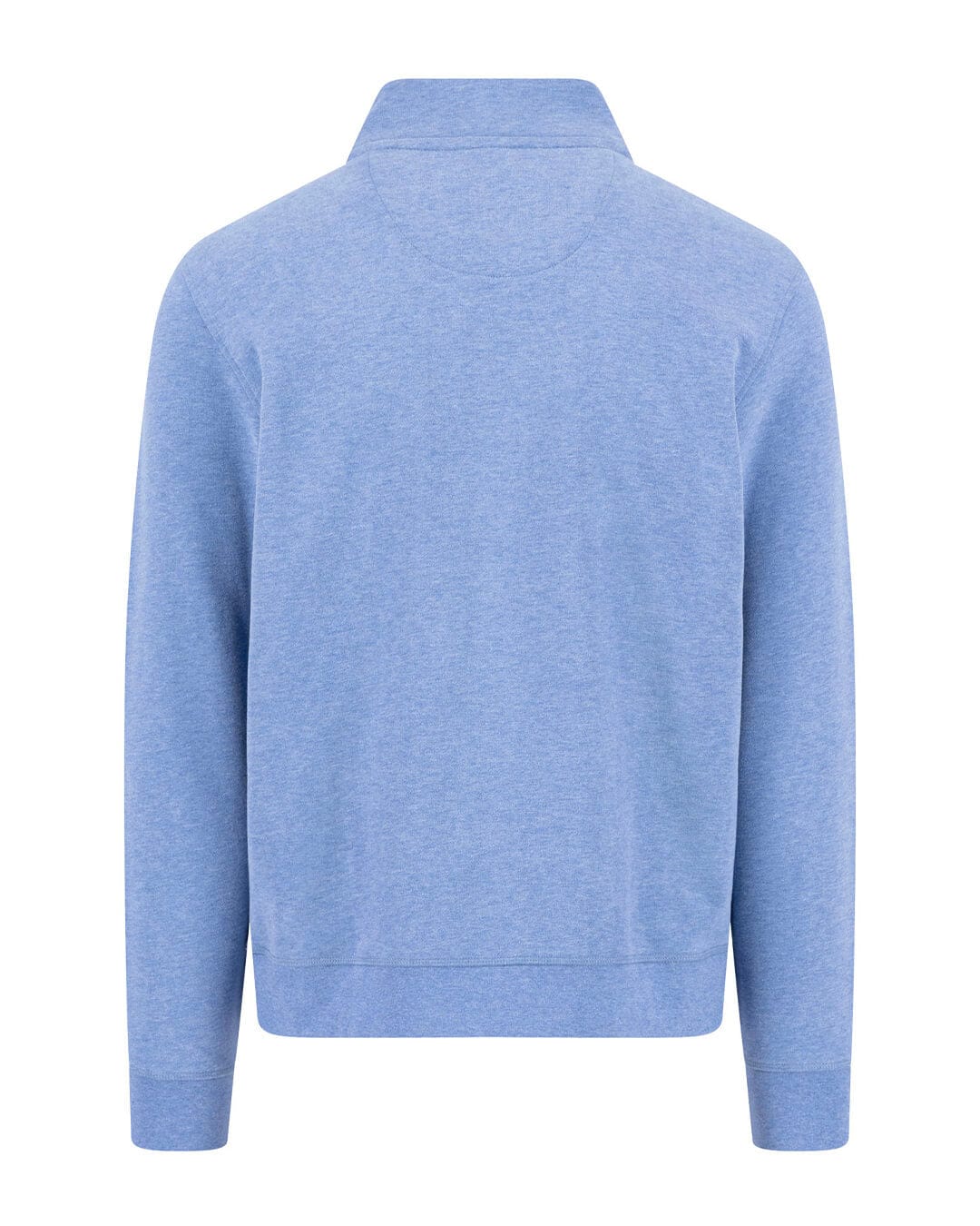 Fynch-Hatton Jumpers Fynch-Hatton Blue Sweat Troyer-Zip Half-Zip Sweater