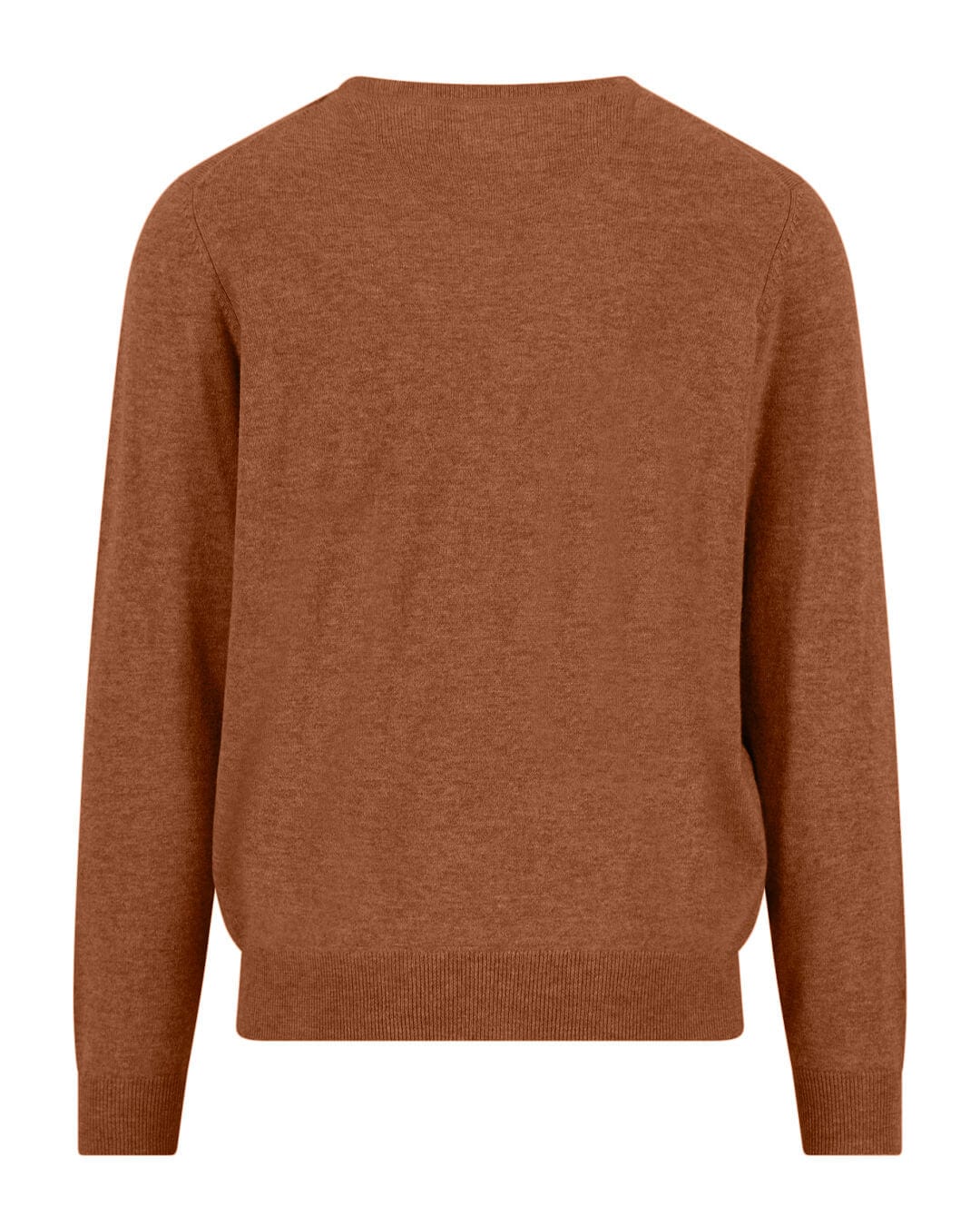 Fynch-Hatton Jumpers Fynch-Hatton Brown O-Neck Merino Cashmere Jumper