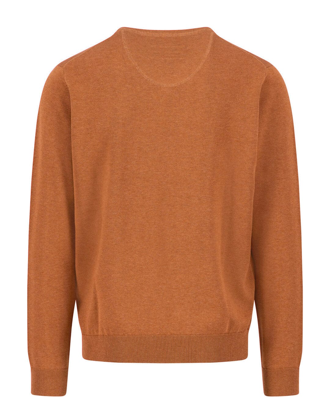 Fynch-Hatton Jumpers Fynch-Hatton Brown V-Neck Superfine Sweater