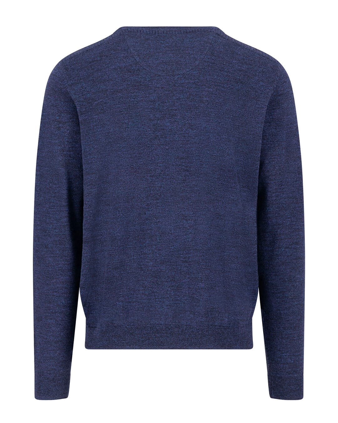 Fynch-Hatton Jumpers Fynch-Hatton Navy O-Neck Cotton Wool Sweater