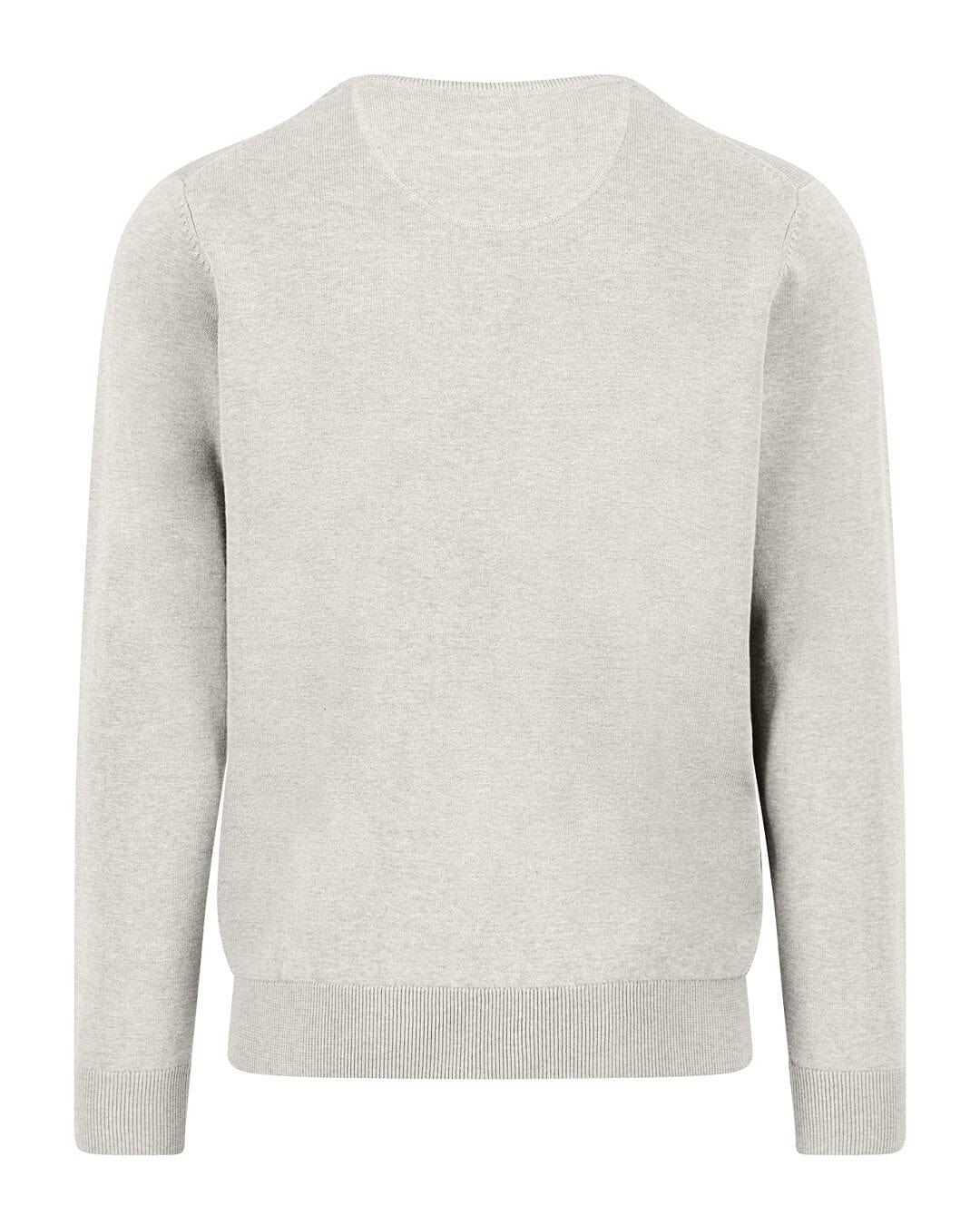 Fynch-Hatton Jumpers Fynch-Hatton White O-Neck Superfine Sweater