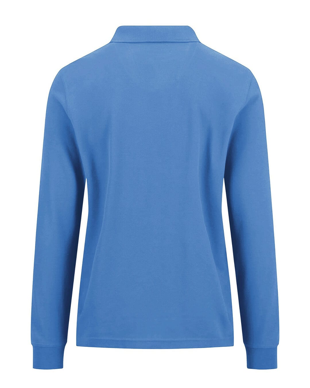 Fynch-Hatton Polo Shirts Fynch-Hatton Blue Polo Ls Premium Cotton Polo Shirt