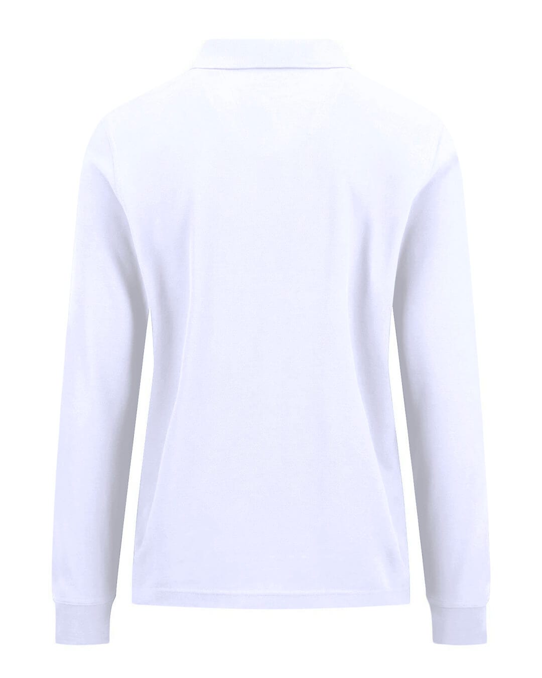Fynch-Hatton Polo Shirts Fynch-Hatton White Polo Ls Premium Cotton Polo Shirt