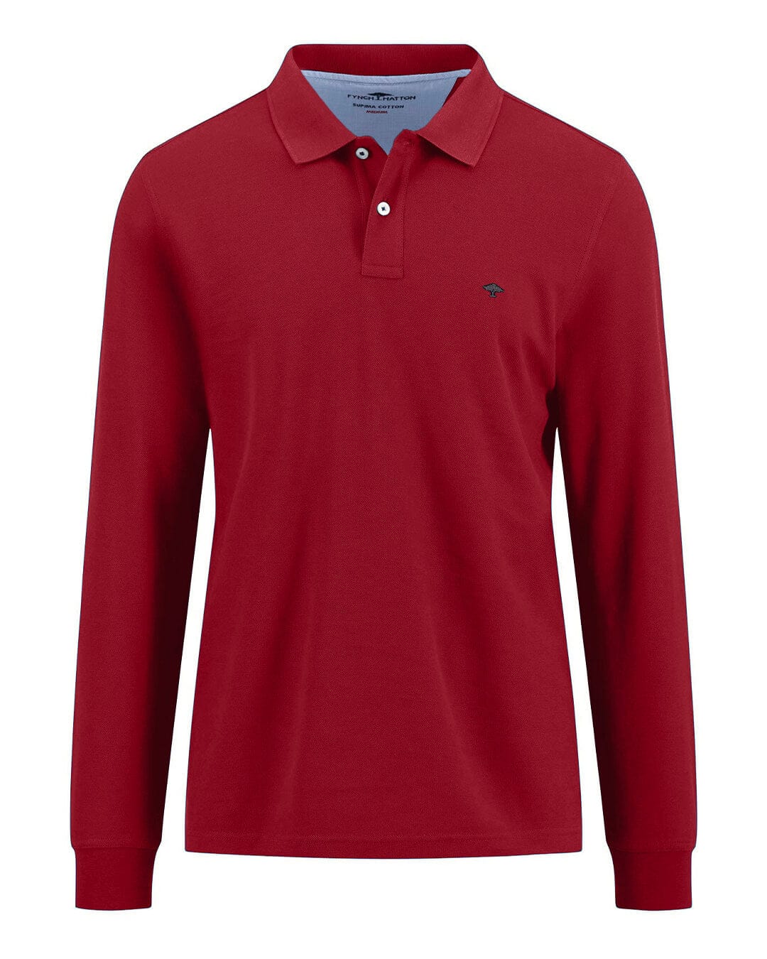 Fynch-Hatton Polo Shirts POLO LS PREMIUM COTTON RED F367