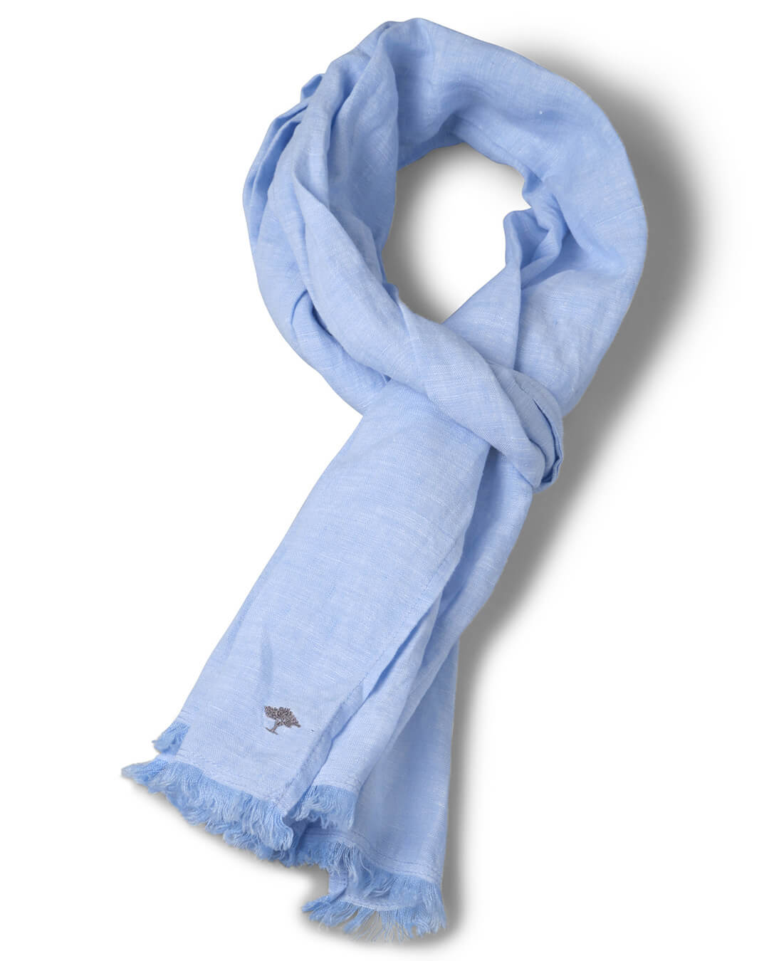 Fynch-Hatton Scarves ONE Fynch-Hatton Sky Blue Linen Scarf