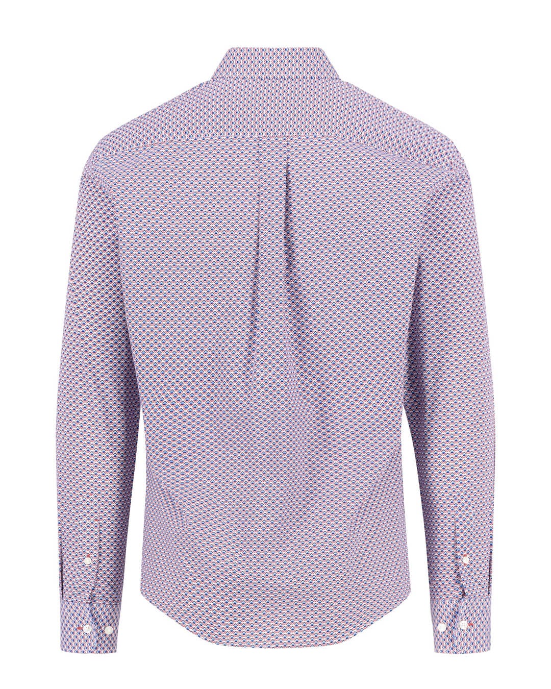 Fynch-Hatton Shirts COMBI PRINT BD LS RASPBERRY F415